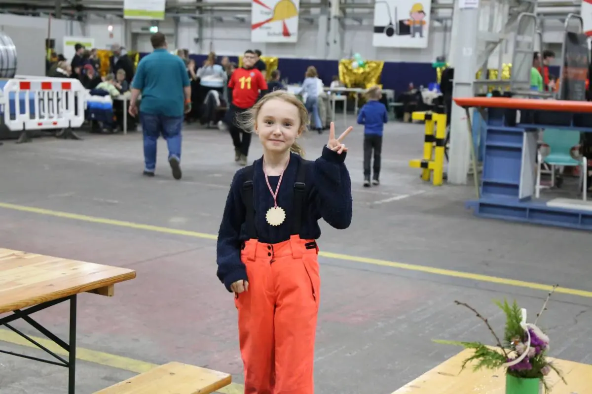 Celebration after a competition success